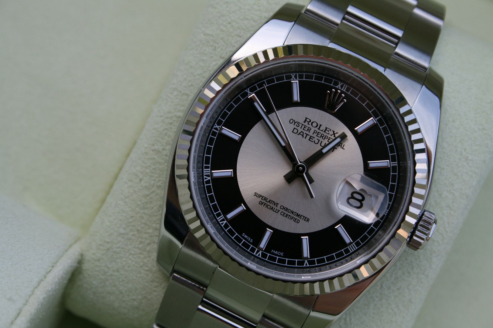 rolex tuxedo datejust